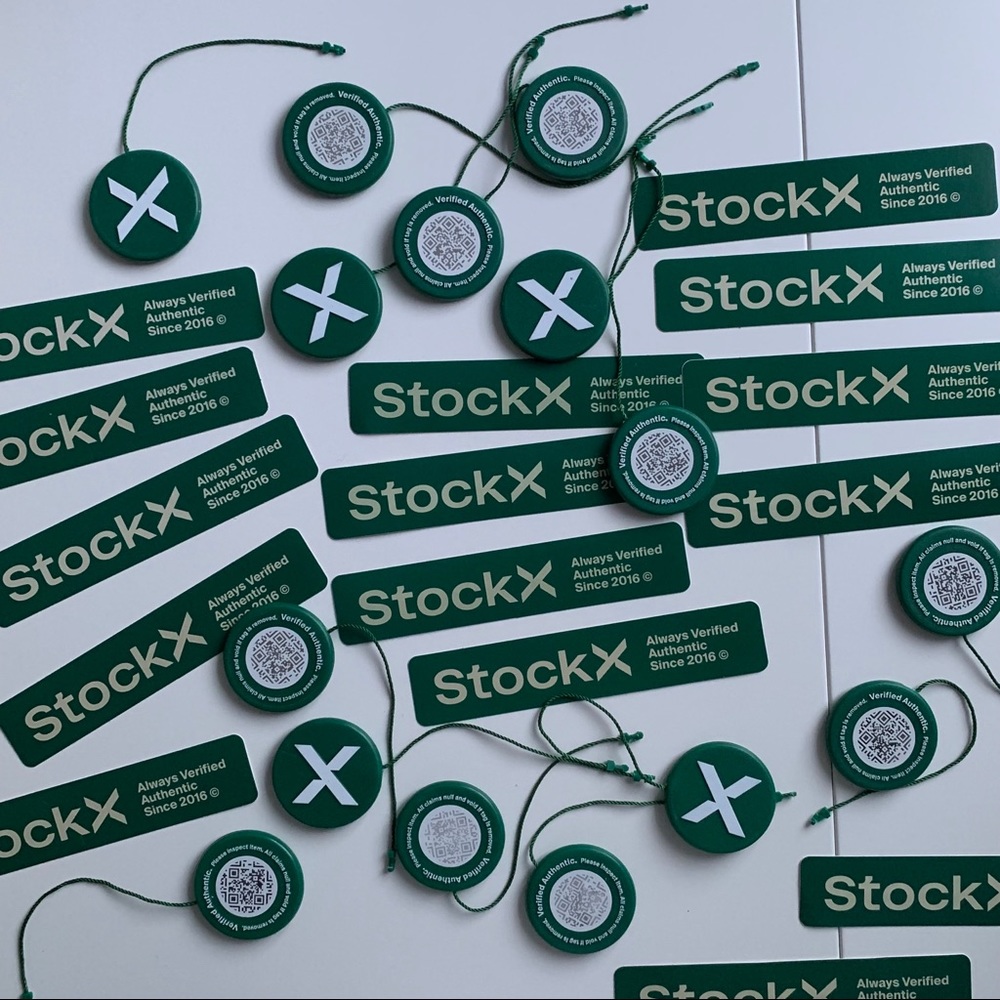 2 Sets Authentic StockX UNCUT Tag and Sticker